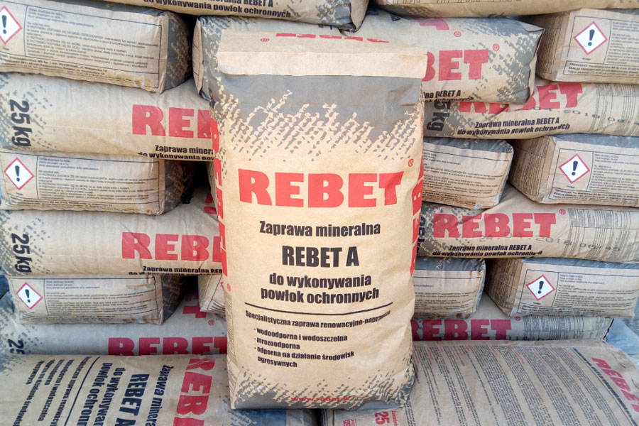 zaprawa hydroizolacyjna REBET A